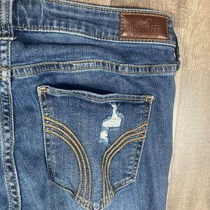 Hollister Jeans 9R 28x31 (actual) Bootcut Straight Stretch Denim Preppy Blue